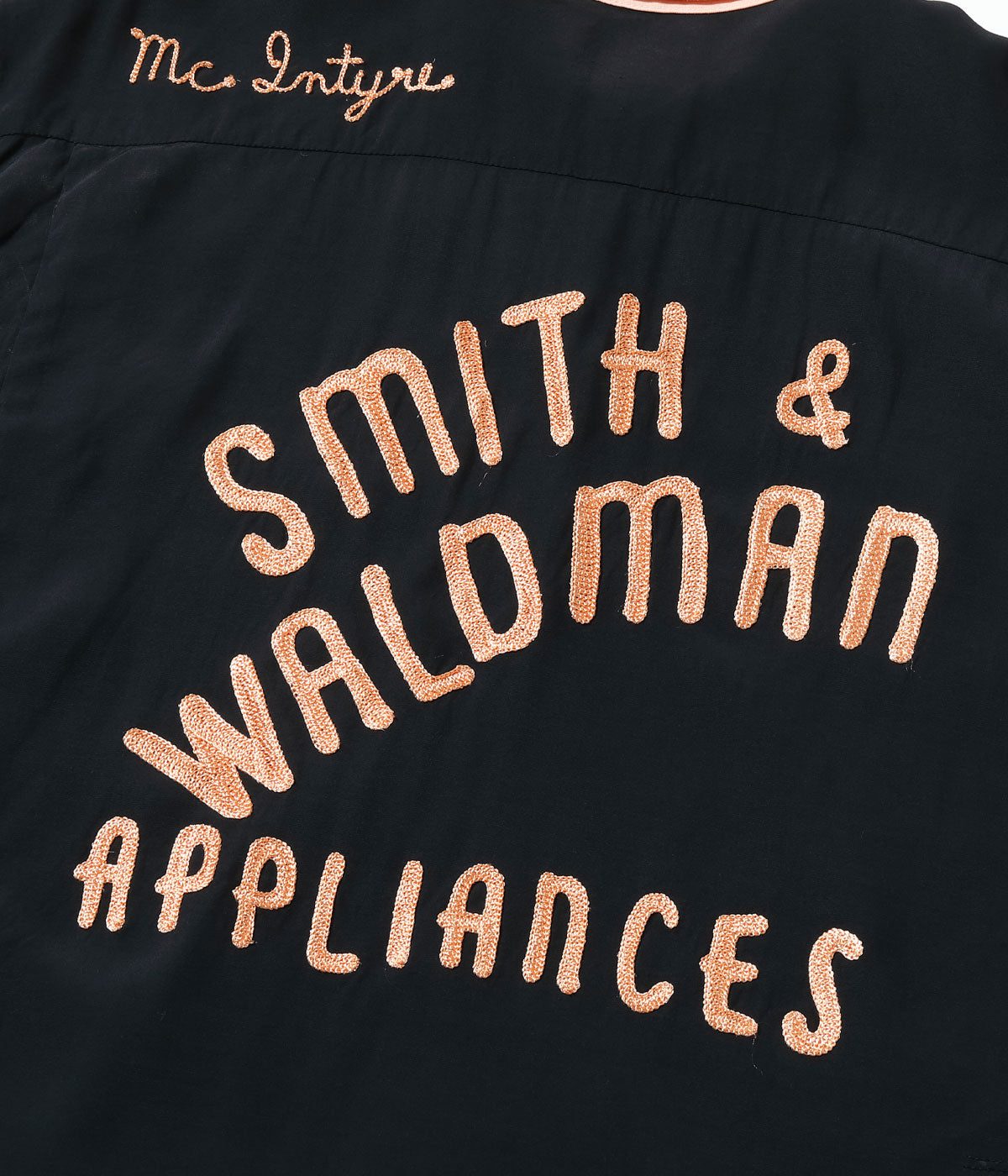 SE39662 RAYON BOWLING SHIRT SMITH & WALDMAN - BLACK
