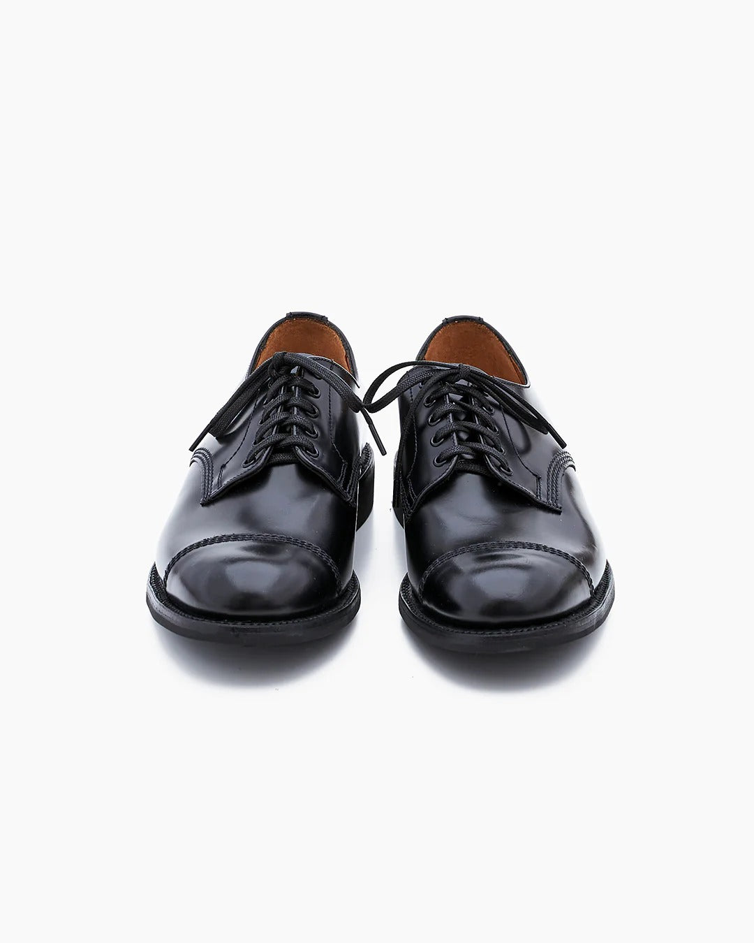 1128B MILITARY DERBY SHOE - BLACK