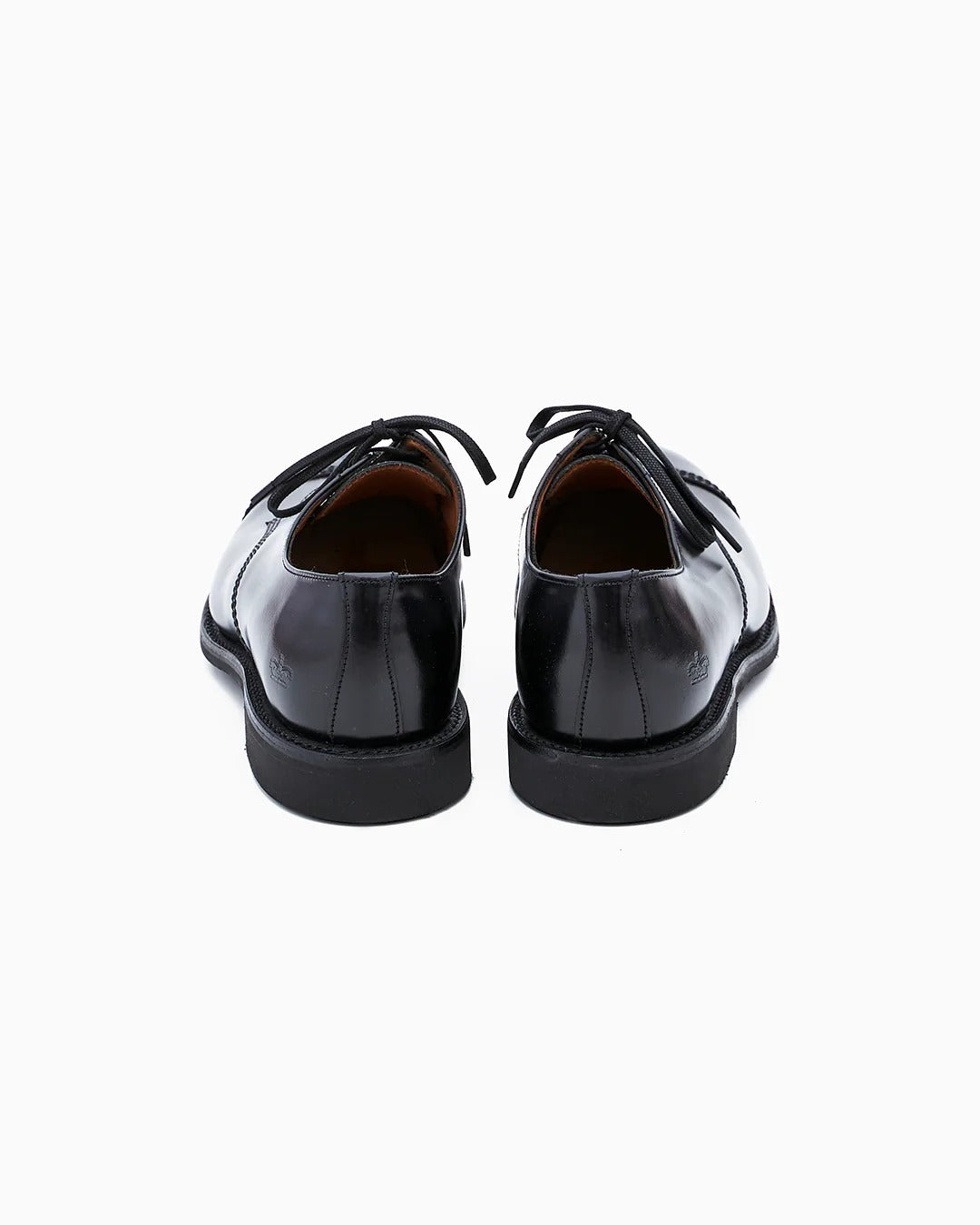1128B MILITARY DERBY SHOE - BLACK