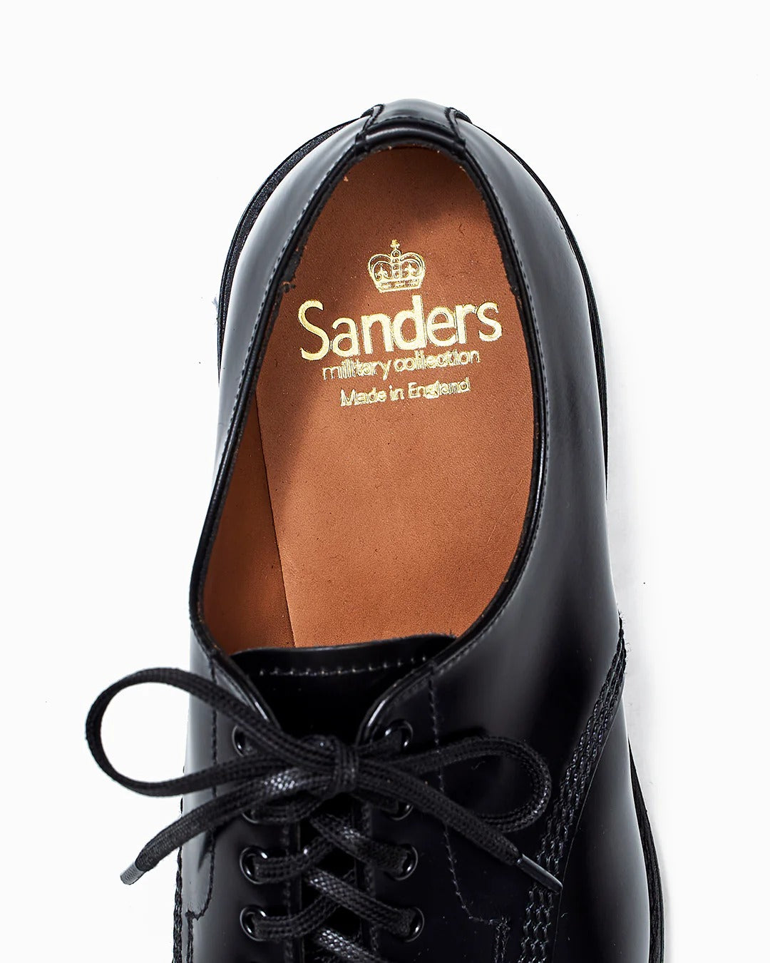 1128B MILITARY DERBY SHOE - BLACK