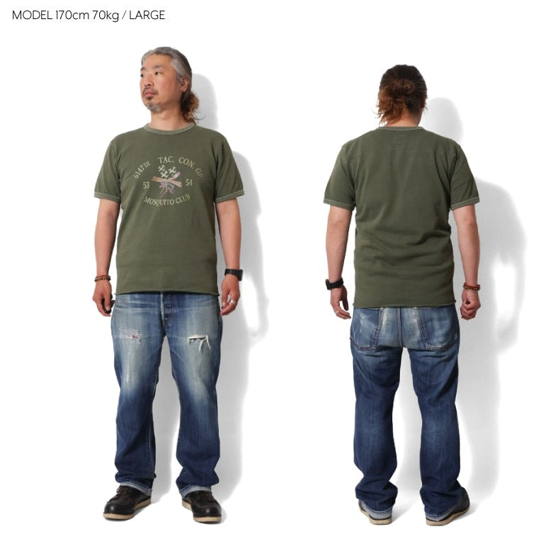 22295 MESH C/N PRINT TEE S/S (MOSQUITE CLUB) - OLIVE DRAB
