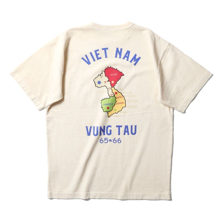 22298 PIGMENT FOAM PT SOUVENIR TEE S/S (MAP) - NATURAL