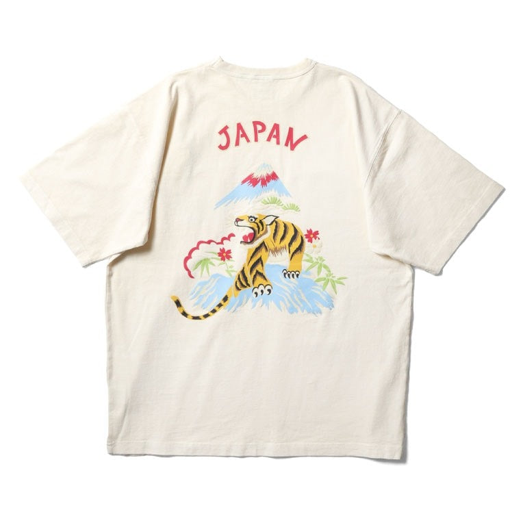 22299 PIGMENT FOAM PT SOUVENIR TEE S/S (TIGER) - NATURAL