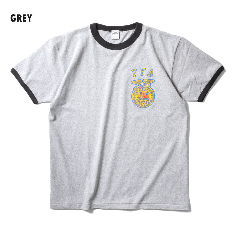 22302 RINGER TEE S/S(FFA) - GREY