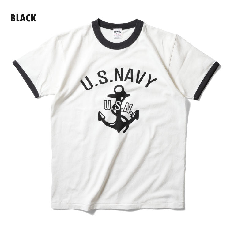 22303 RINGER TEE S/S(USN) - BLACK