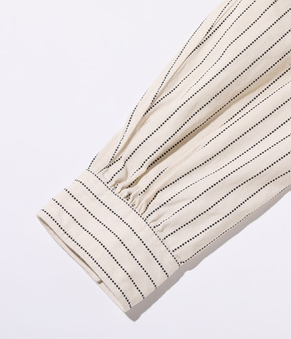 SC27076 FICTION ROMANCE 8.5OZ. WHITE WABASH STRIPE WORK SHIRT (LONG SLEEVE) - WHITE WABASH