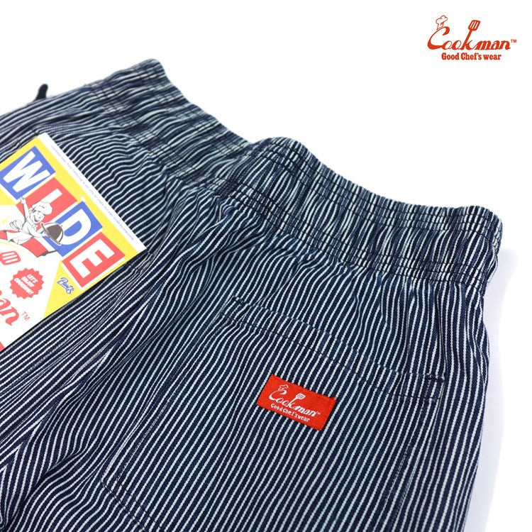WIDE CHEF PANTS HICKORY - NAVY