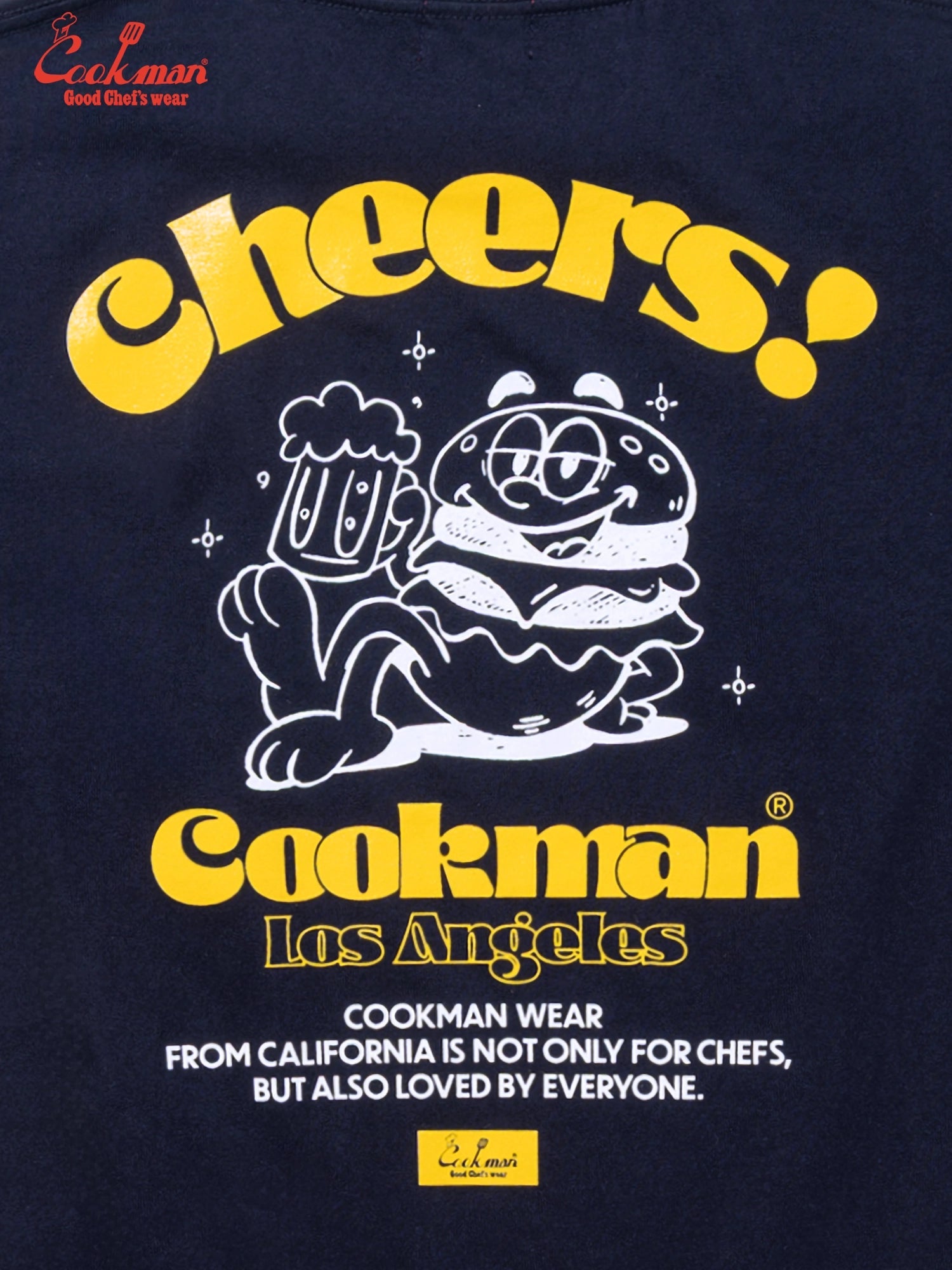 CHEERS BURGER TEE S/S - NAVY