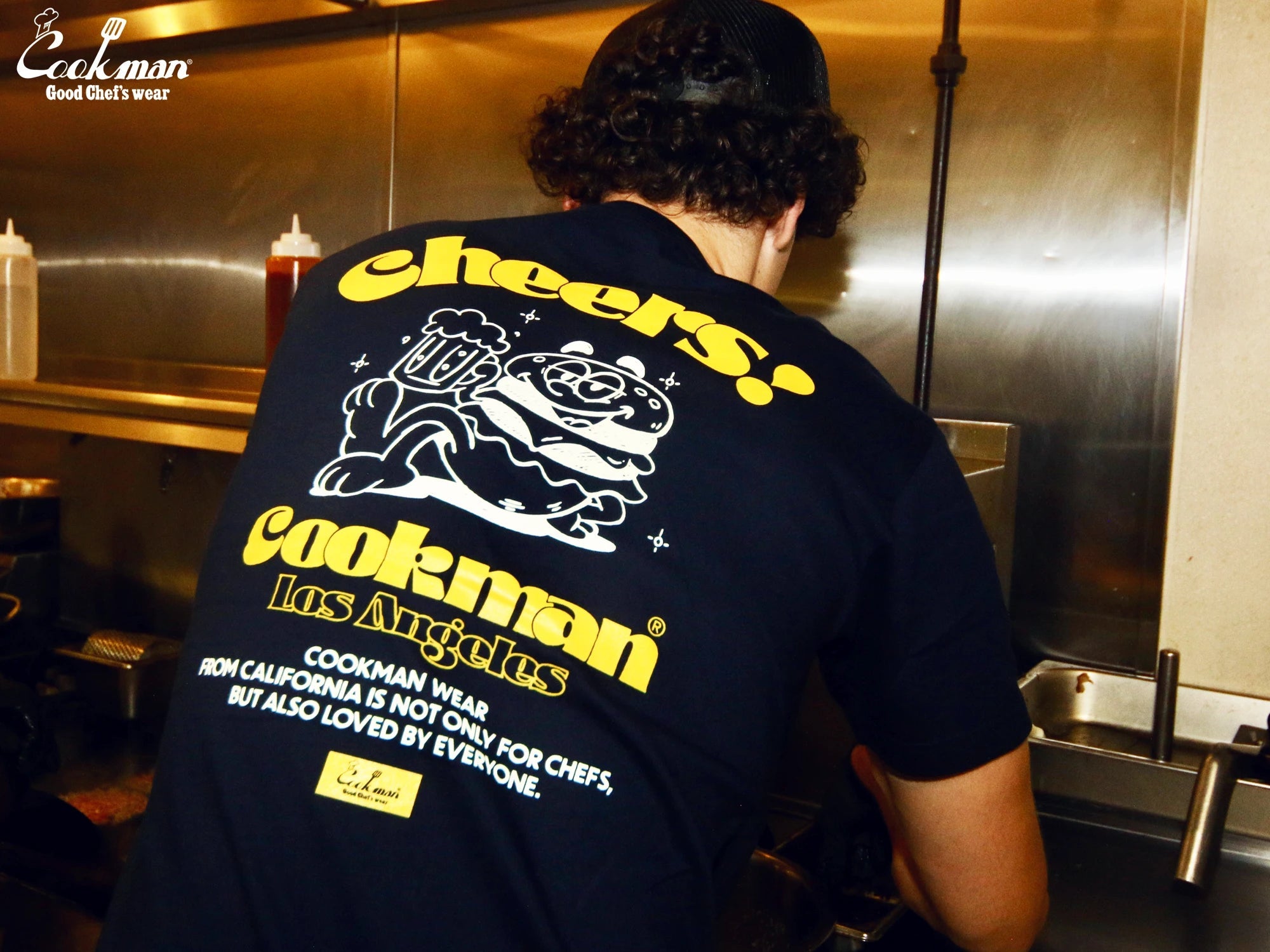 CHEERS BURGER TEE S/S - NAVY
