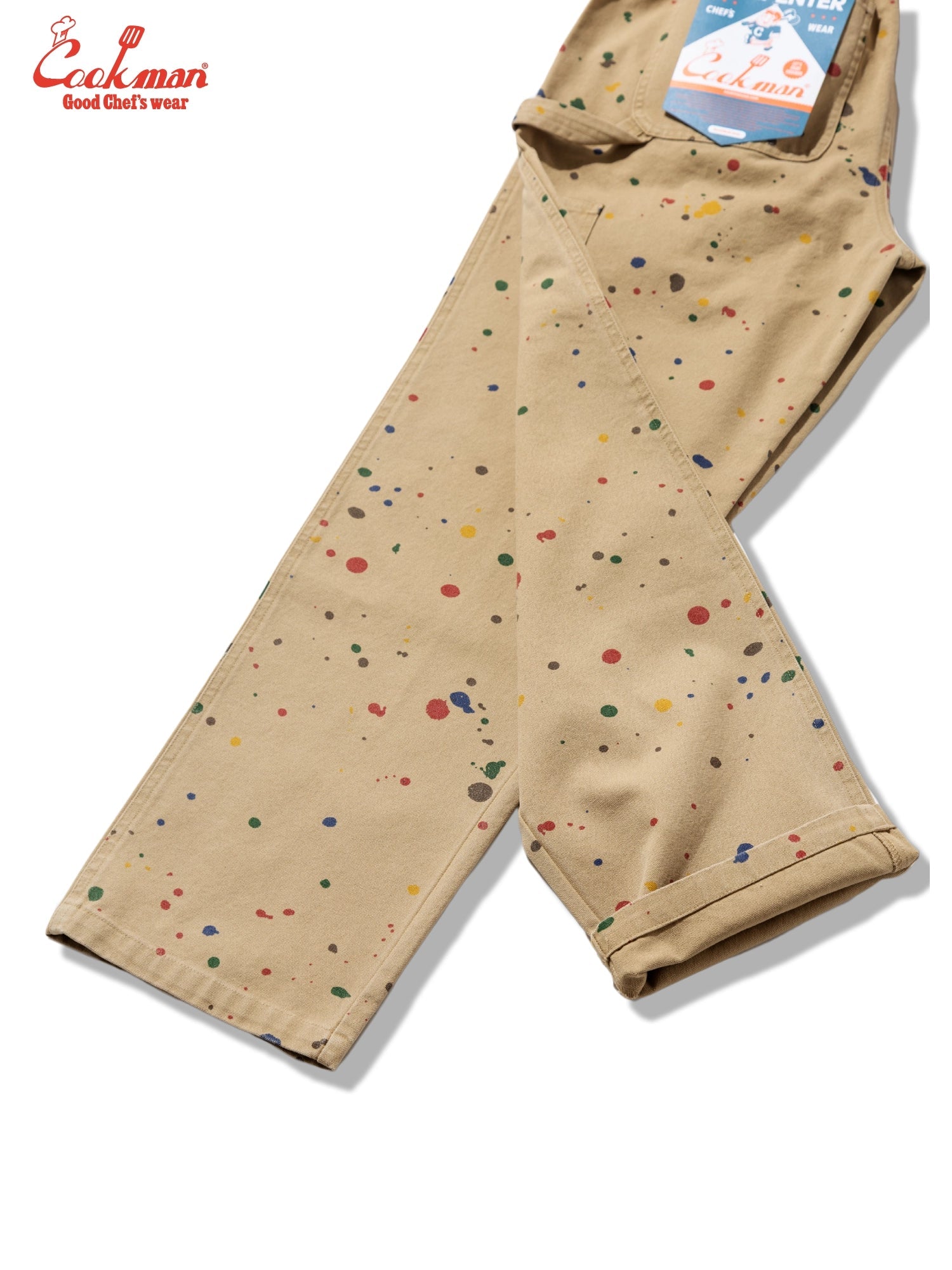 CARPENTER'S PANTS WASHED DUCK CANVAS SAUCE SPLASH - BEIGE