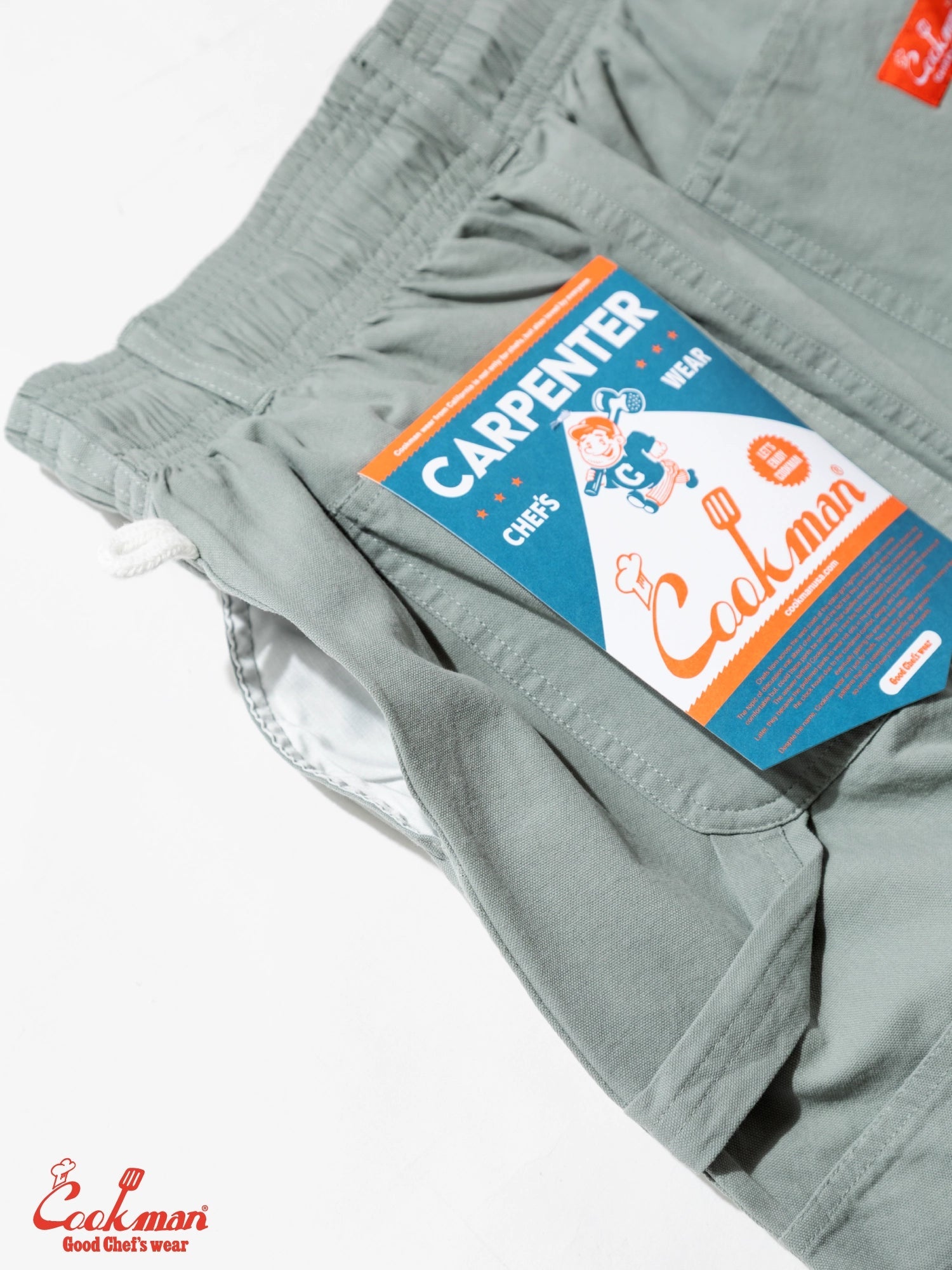 CARPENTER'S PANTS CANVAS STILL WATER - LIGHT BLUE