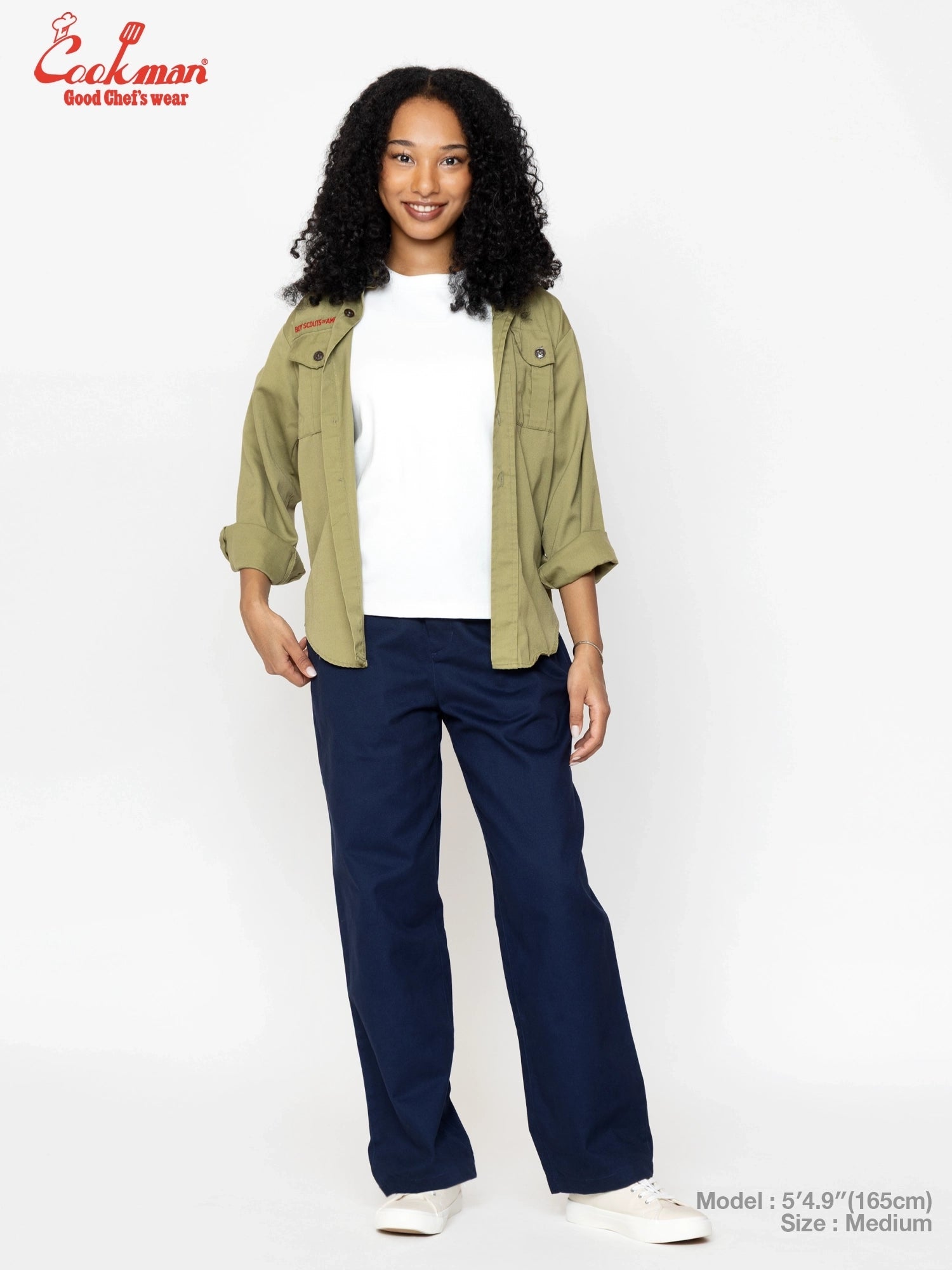 HERITAGE WIDE PANTS HEAVY TWILL - NAVY