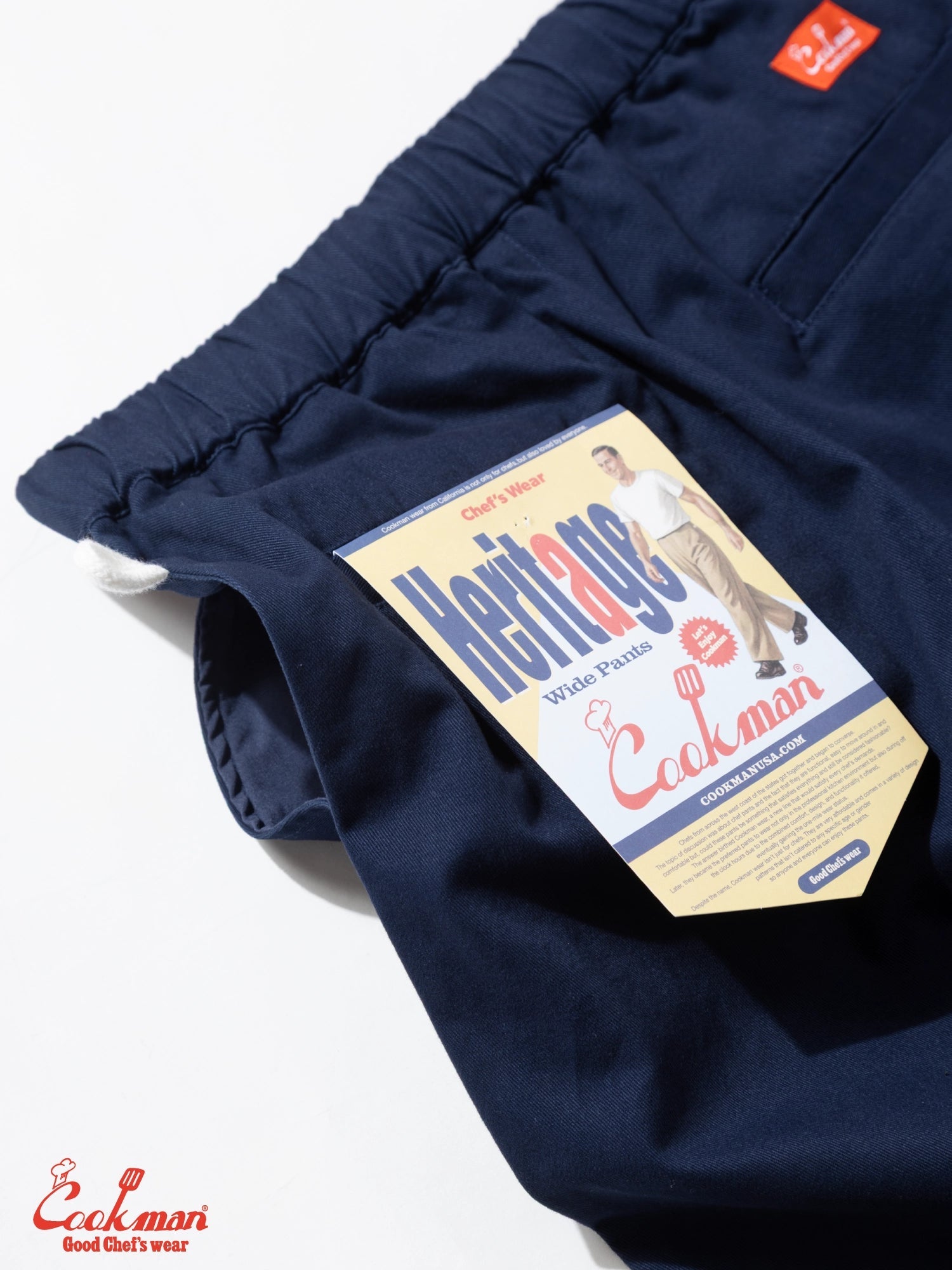 HERITAGE WIDE PANTS HEAVY TWILL - NAVY