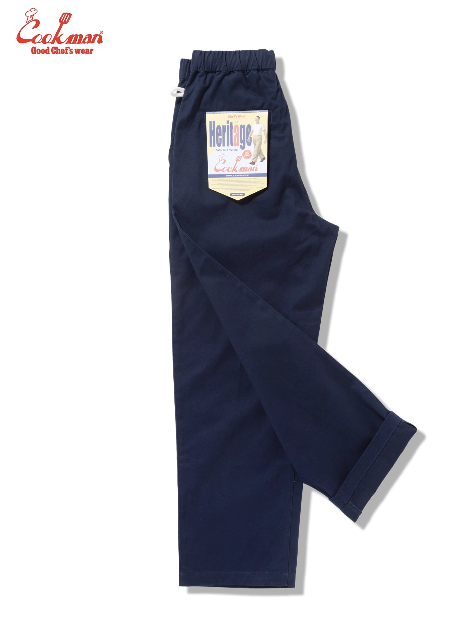 HERITAGE WIDE PANTS HEAVY TWILL - NAVY