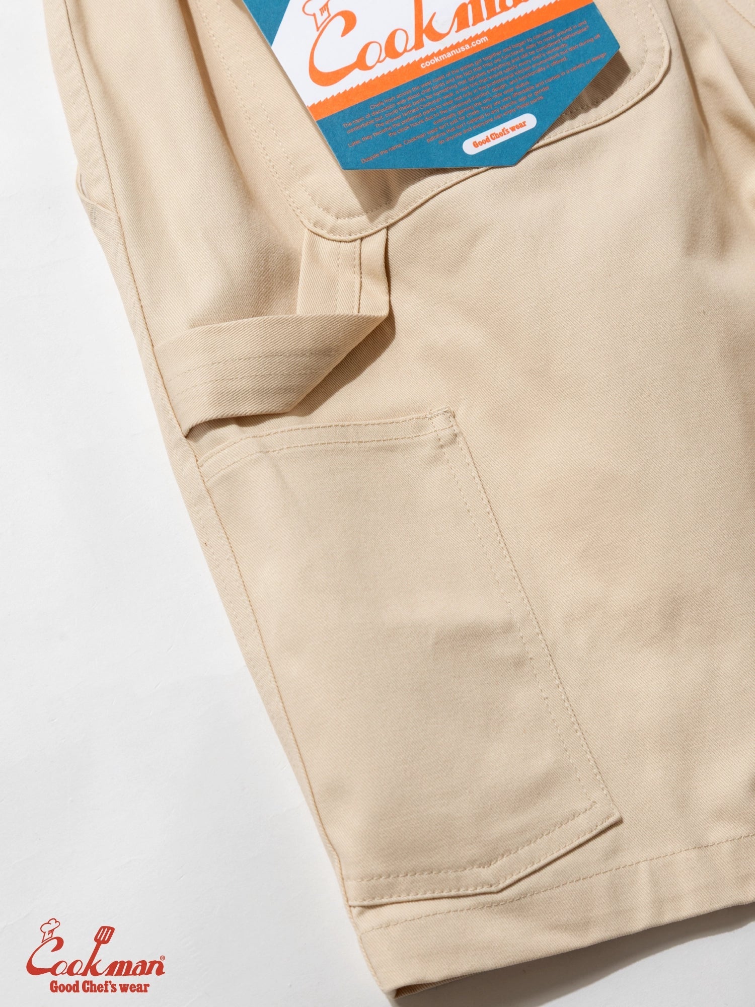 CARPENTER'S PANTS SHORT HEAVY TWILL - CREAM