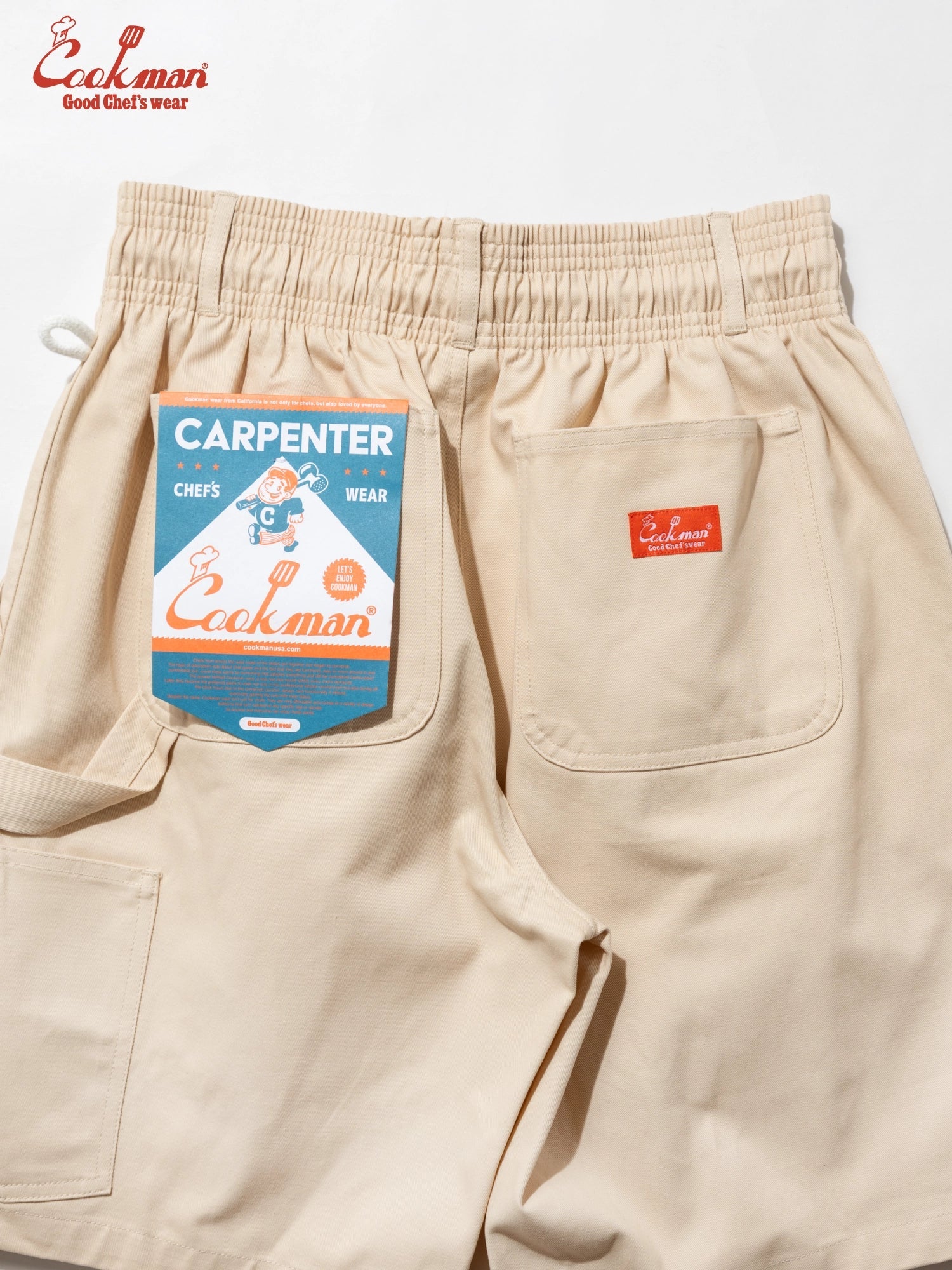CARPENTER'S PANTS SHORT HEAVY TWILL - CREAM