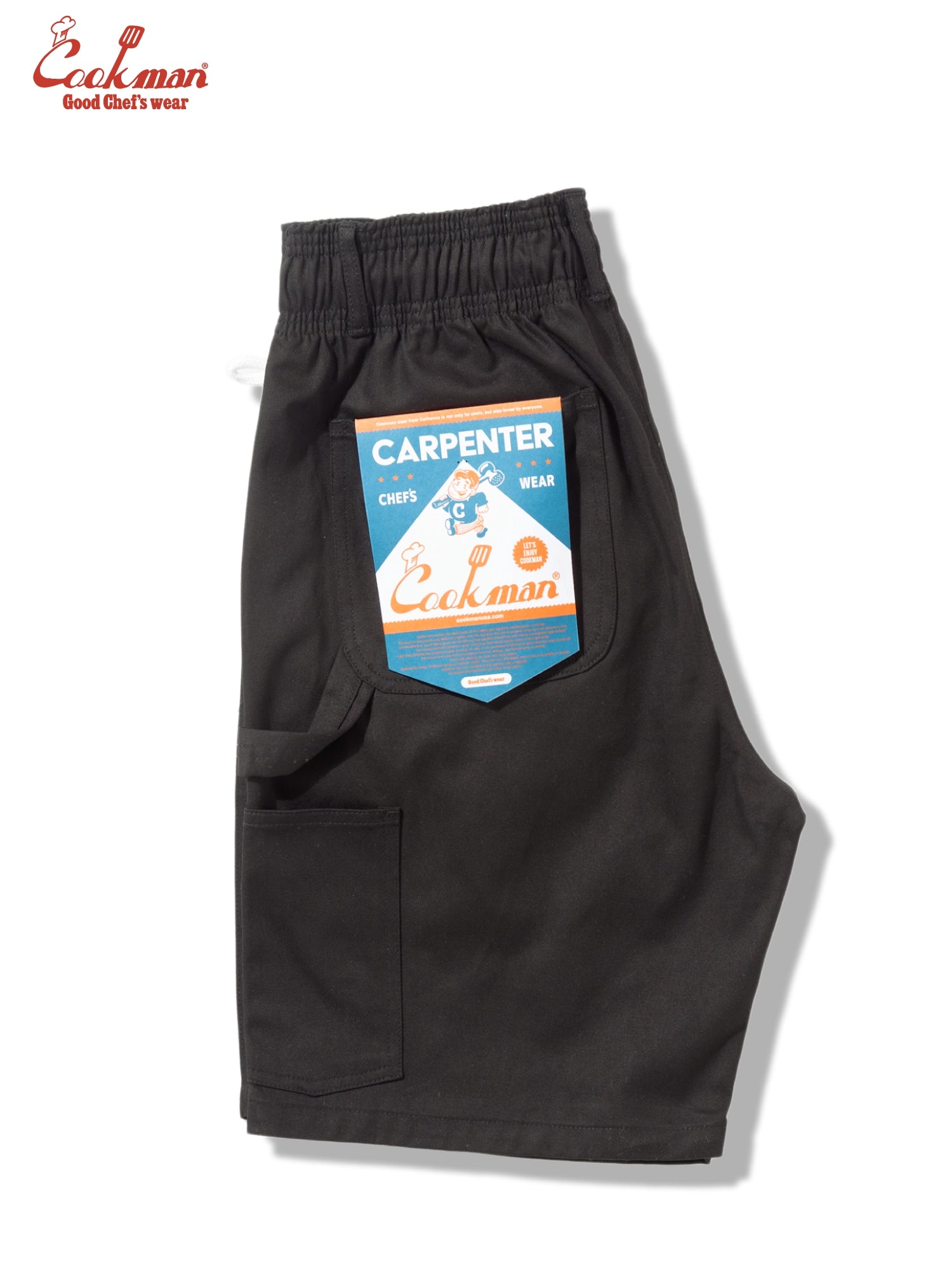 CARPENTER'S PANTS SHORT HEAVY TWILL - BLACK