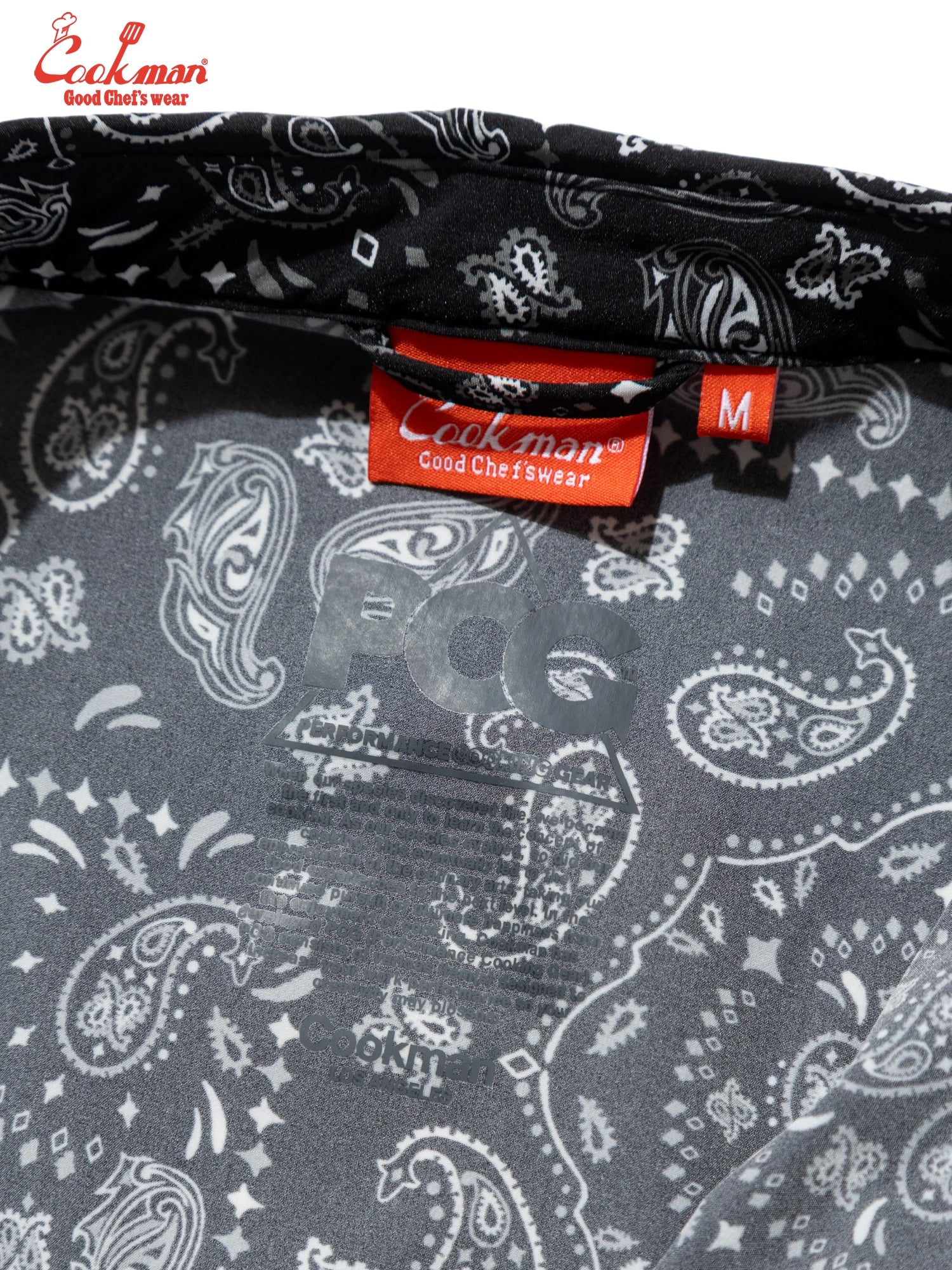 WORK SHIRTS S/S LIGHT PAISLEY - BLACK