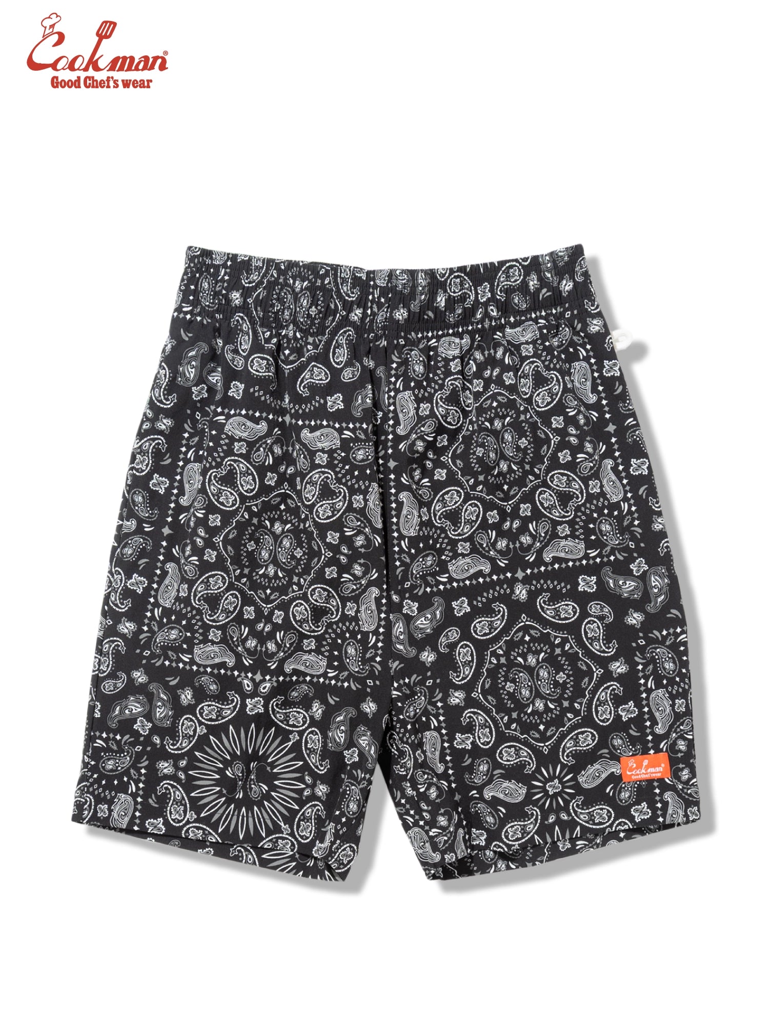 CHEF SHORT PANTS LIGHT PAISLEY - BLACK