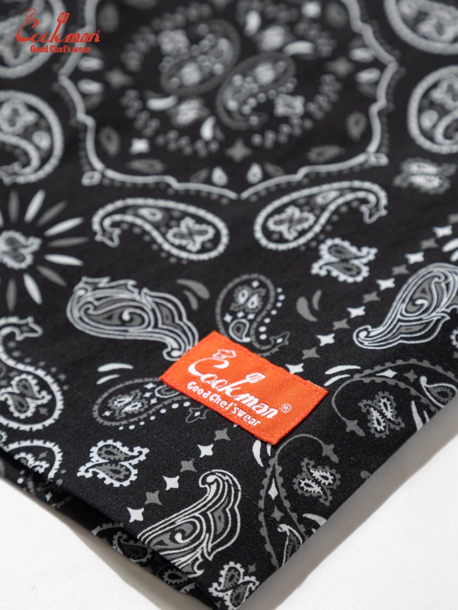 CHEF SHORT PANTS LIGHT PAISLEY - BLACK