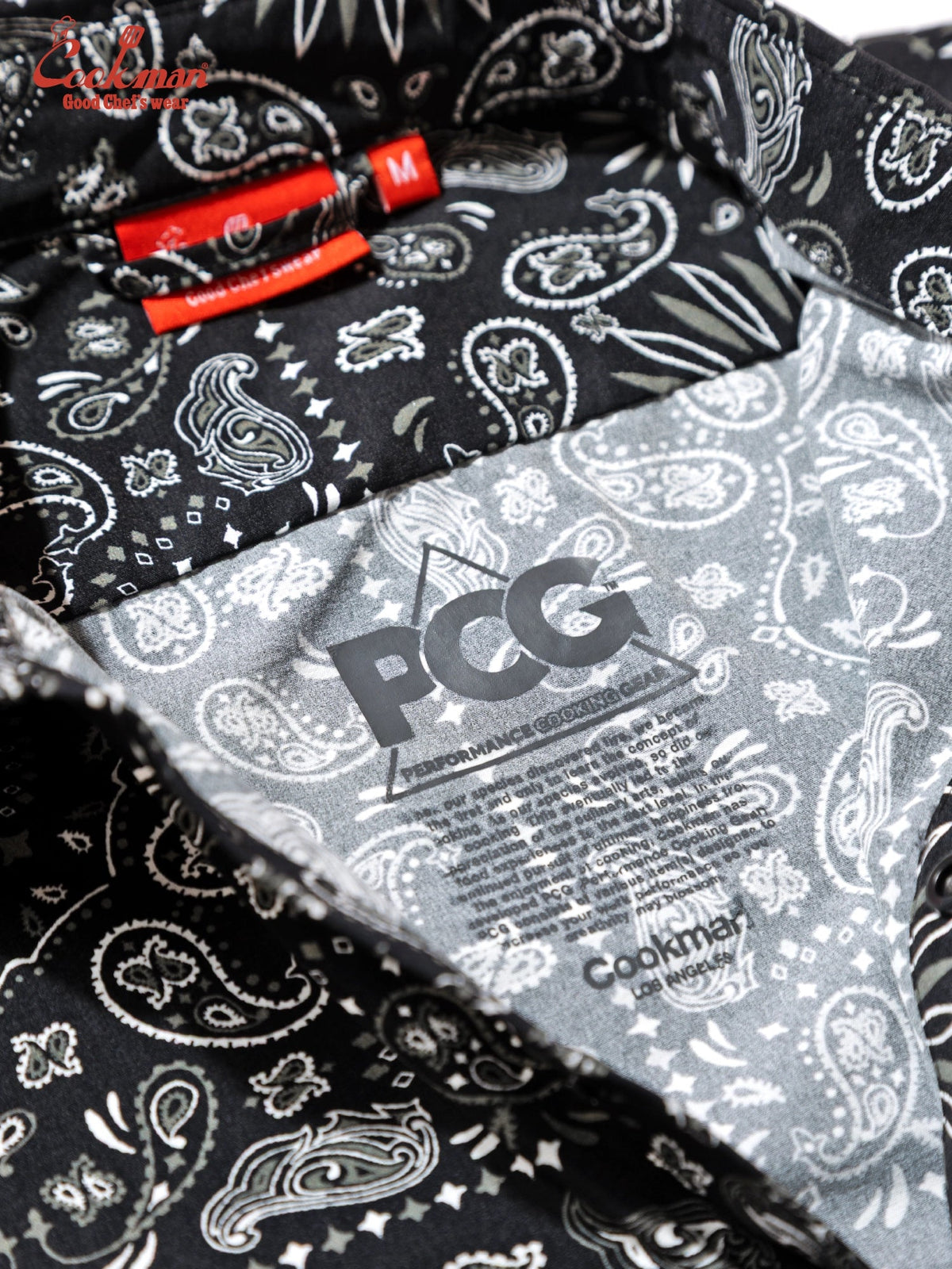 WORK SHIRTS LONG SLEEVE PAISLEY - BLACK