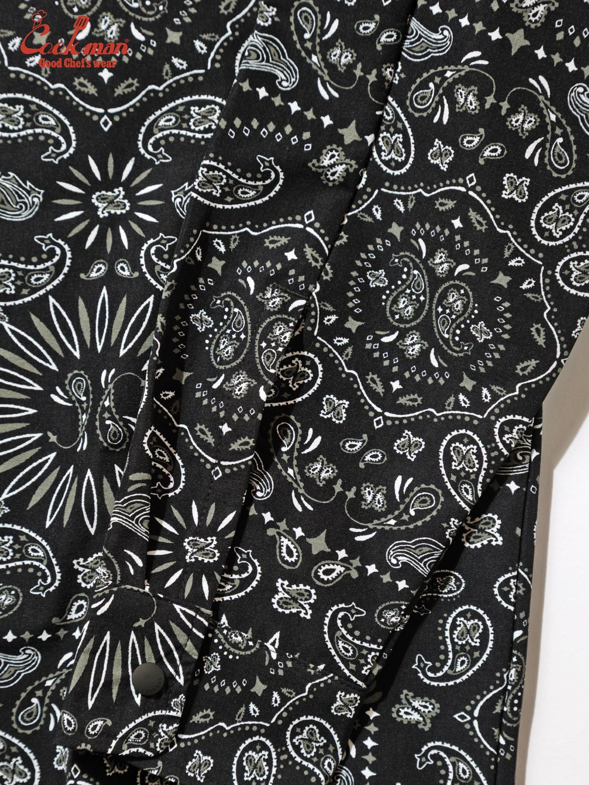 WORK SHIRTS LONG SLEEVE PAISLEY - BLACK