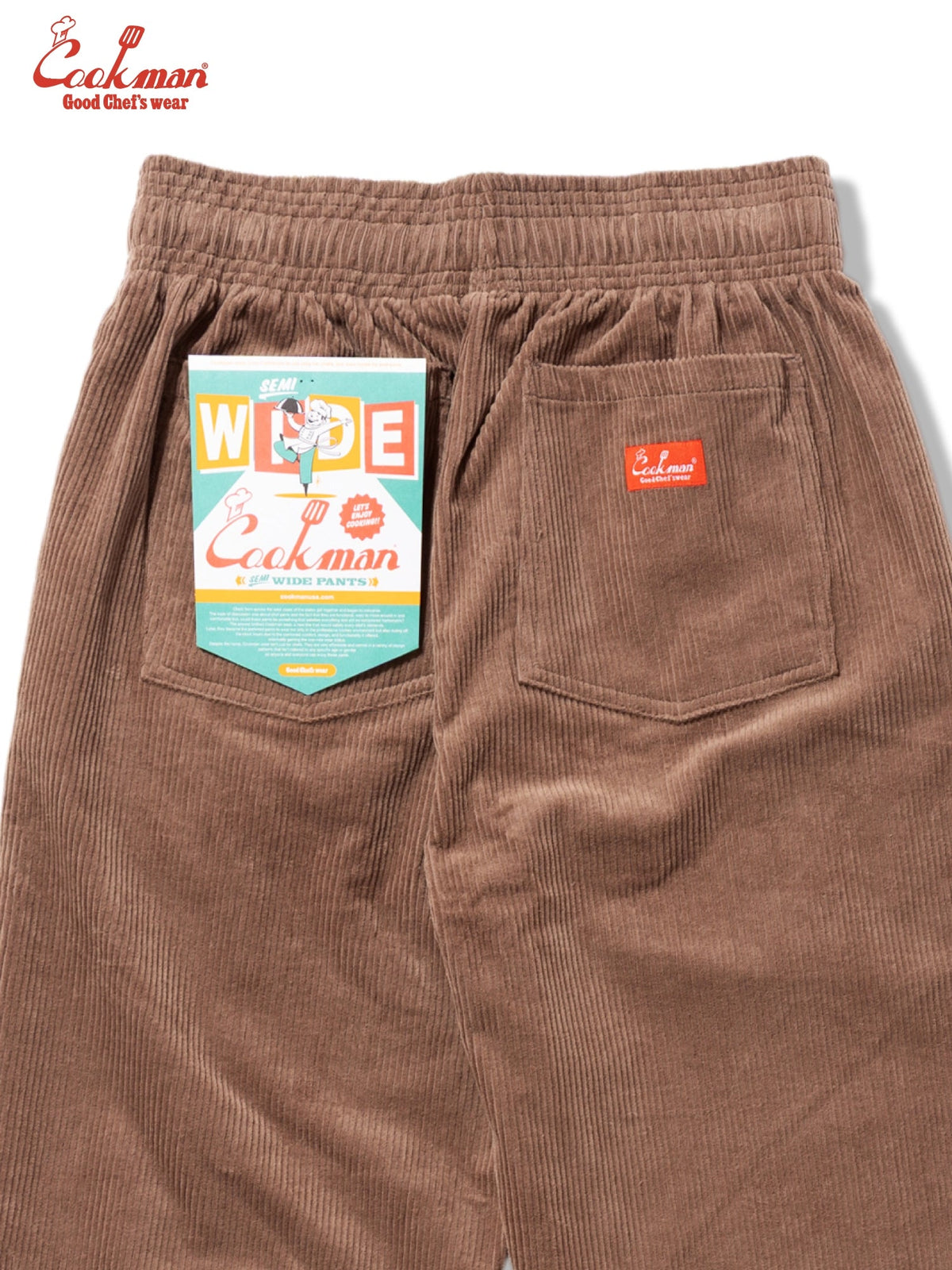 CHEF PANTS SEMIWIDE CORDUROY - COCOA