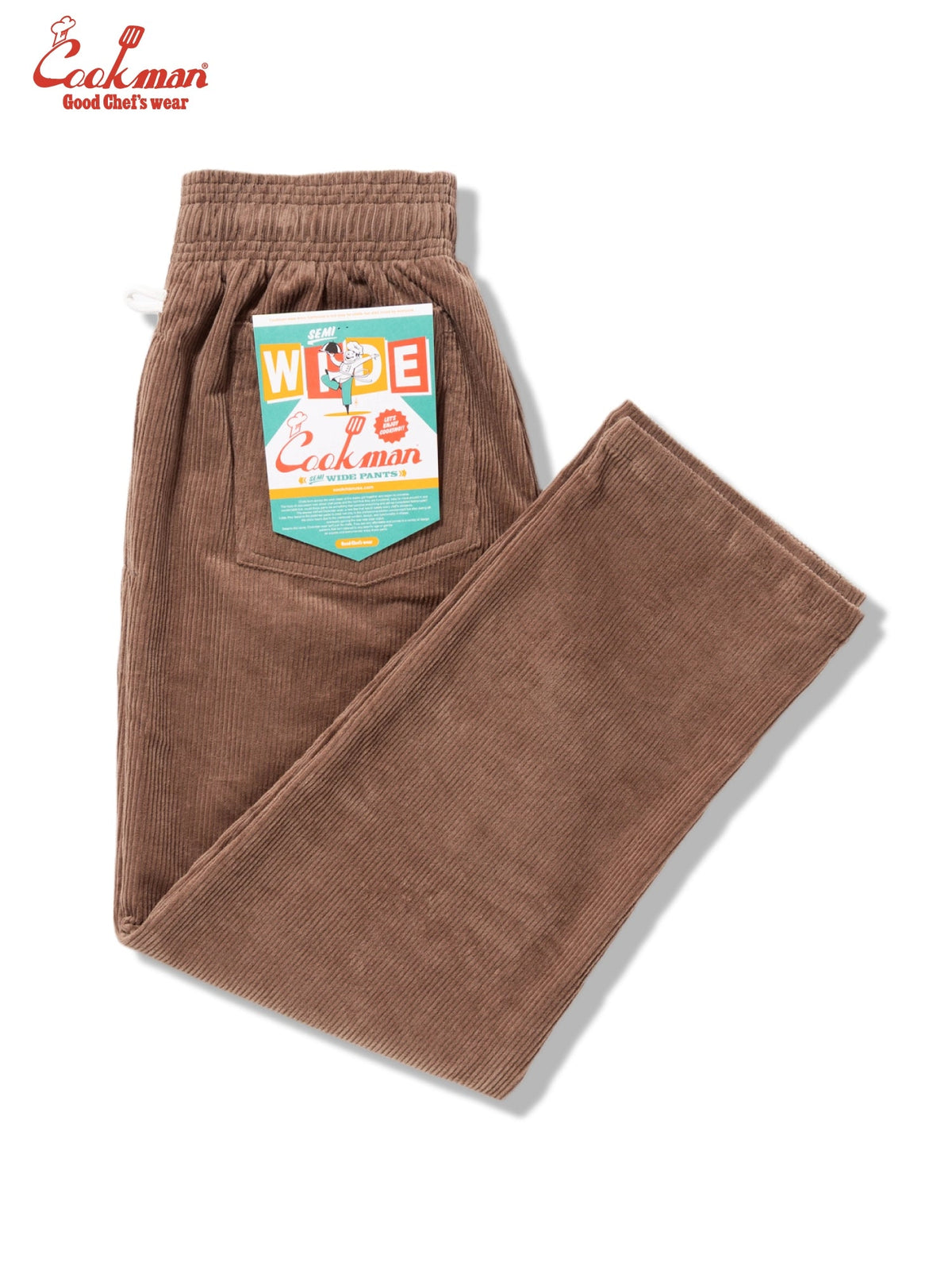 CHEF PANTS SEMIWIDE CORDUROY - COCOA