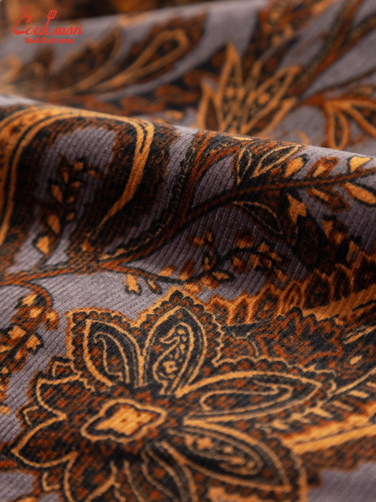 CHEF PANTS SEMIWIDE CORDUROY - PAISLEY BROWN