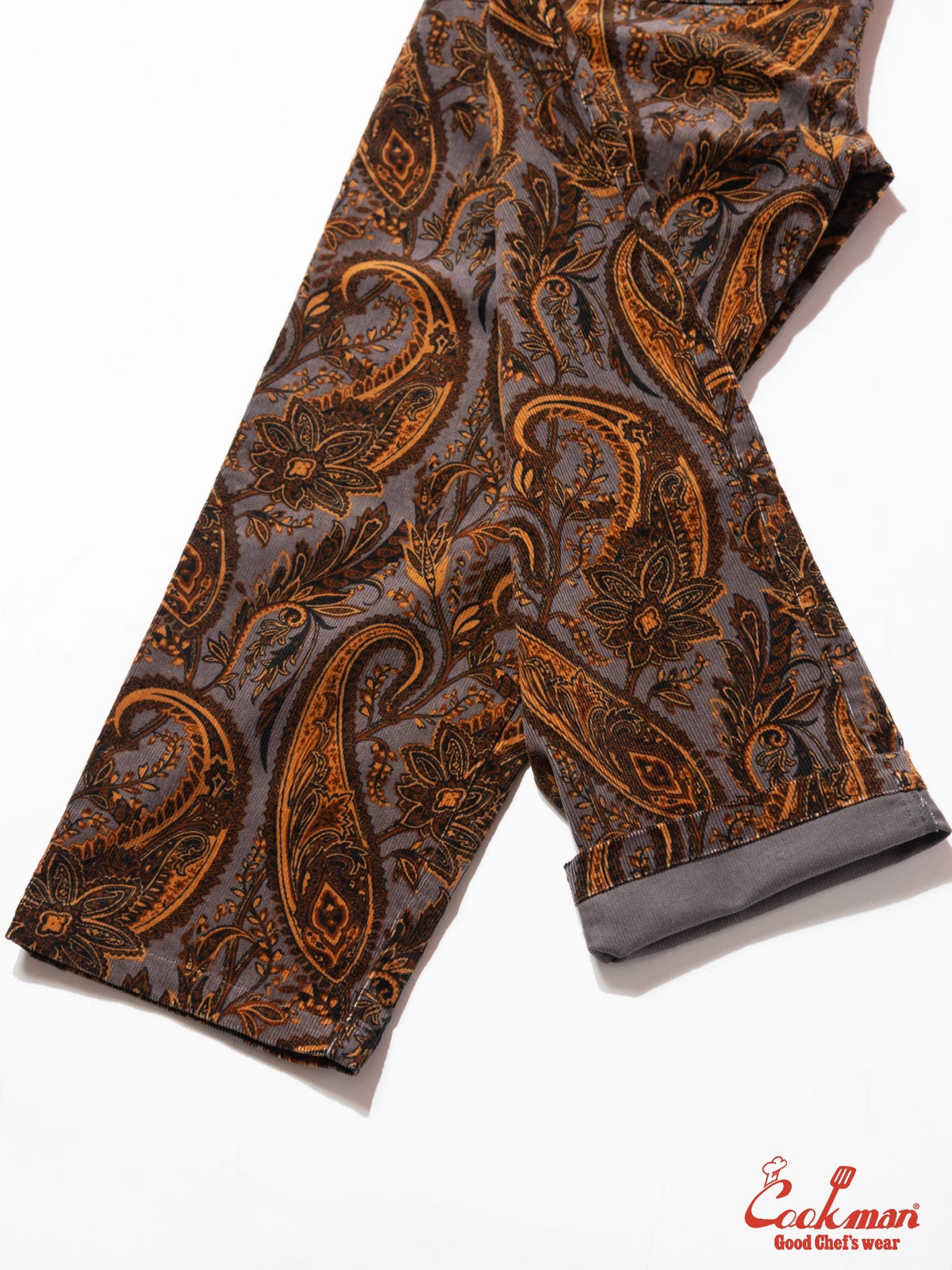 CHEF PANTS SEMIWIDE CORDUROY - PAISLEY BROWN