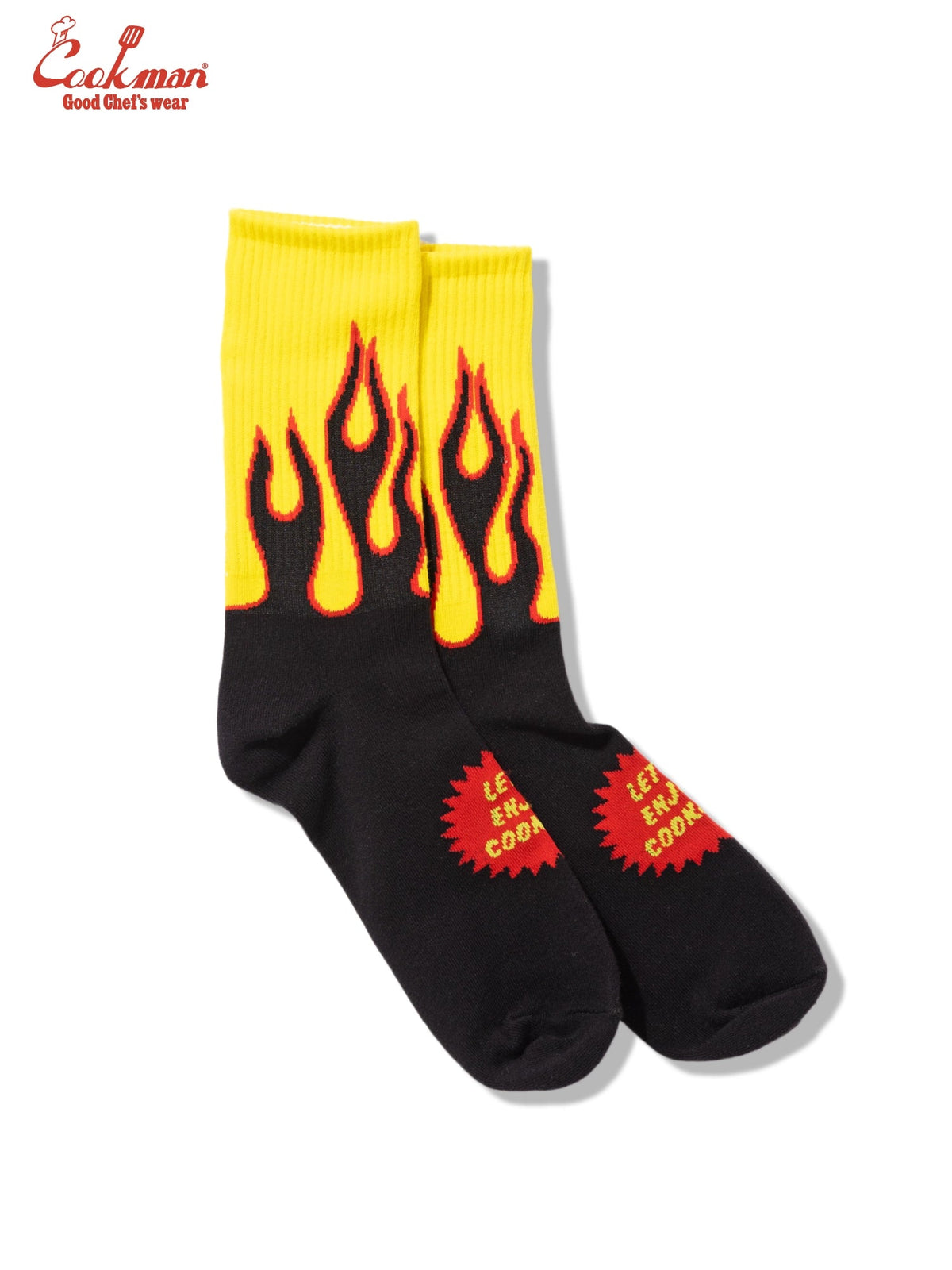 RIB CREW SOCKS - FLAME BLACK YELLOW