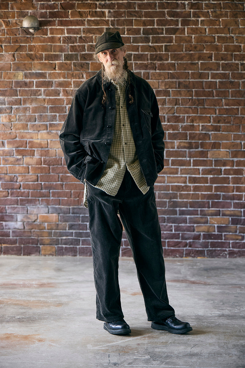 FRENCH WORK PANT 8W CORDUROY - CHARCOAL GRAY