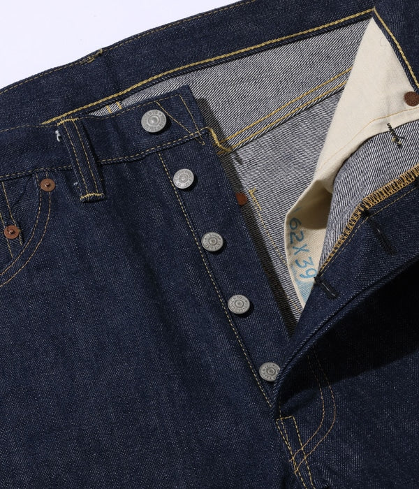 SC49007 SUGAR CANE SUPER “DENIM COLLECTIBLES #07 13.5OZ. BLUE DENIM WAIST OVERALLS “1946 MODE - INDIGO