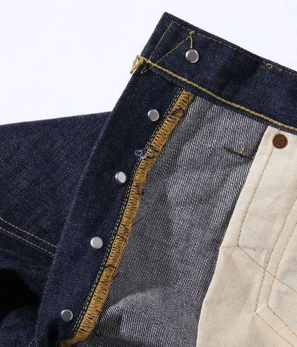 SC49007 SUGAR CANE SUPER “DENIM COLLECTIBLES #07 13.5OZ. BLUE DENIM WAIST OVERALLS “1946 MODE - INDIGO