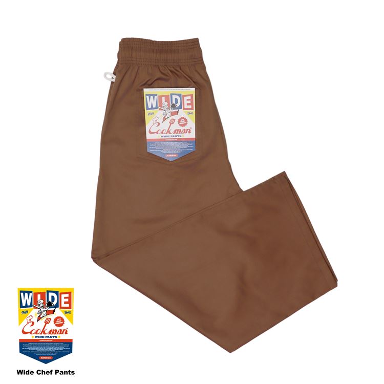 WIDE CHEF PANTS - CHOCOLATE