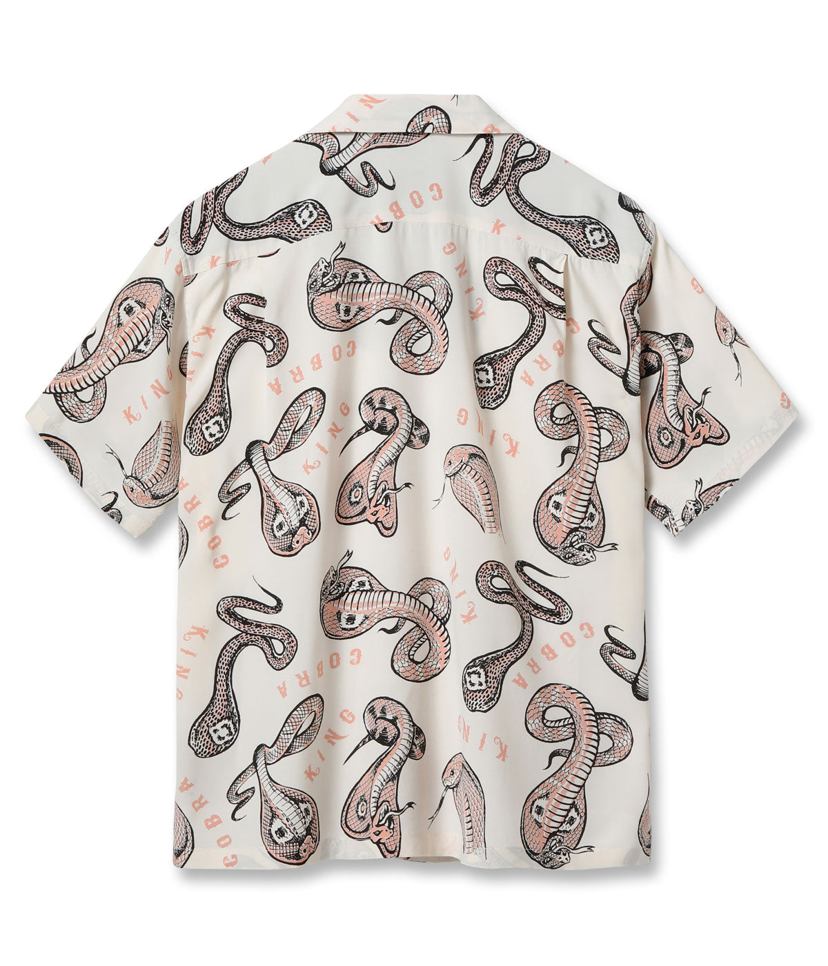 SH39488 HIGH DENSITY RAYON OPEN SHIRT “KING COBRA” by VINCE RAY - PINK