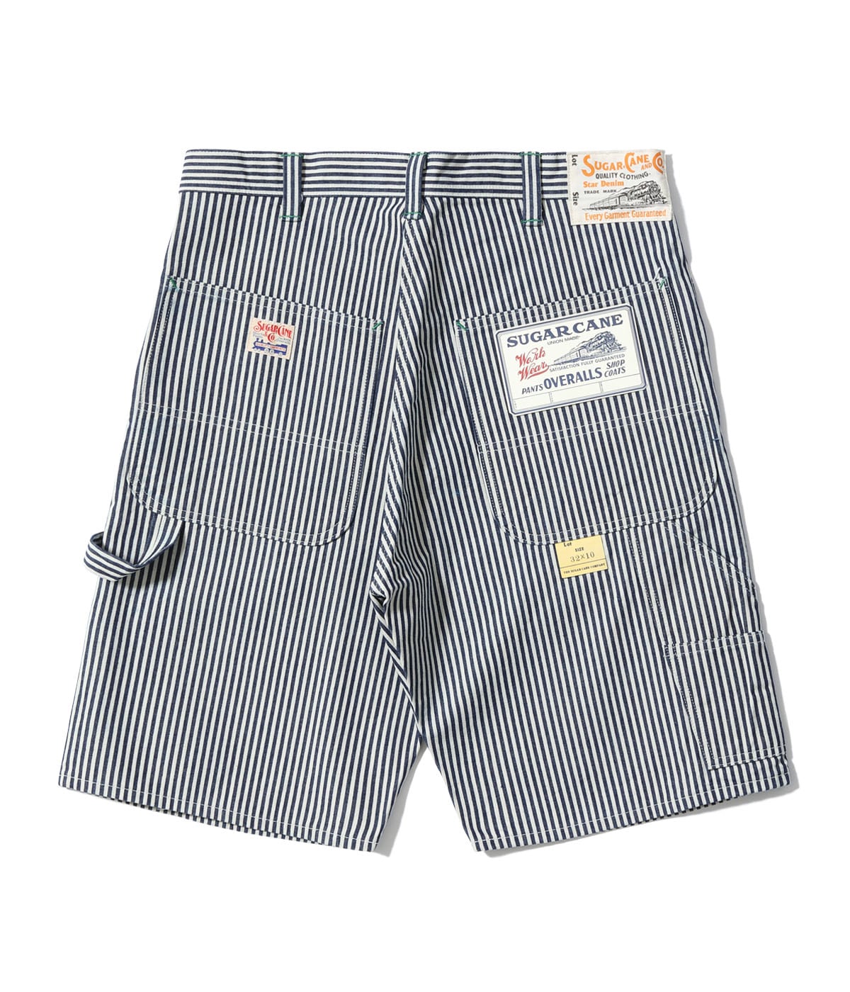 SC52566 11oz. HICKORY STRIPE WORK SHORTS - HICKORY