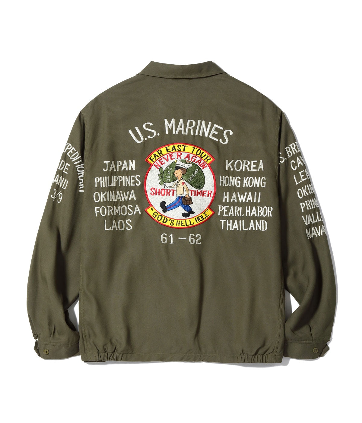 BR15715 TOUR JACKET “U.S. MARINE CORPS 3rd MARINE EXPEDITIONARY BRIGADE” - OLIVE