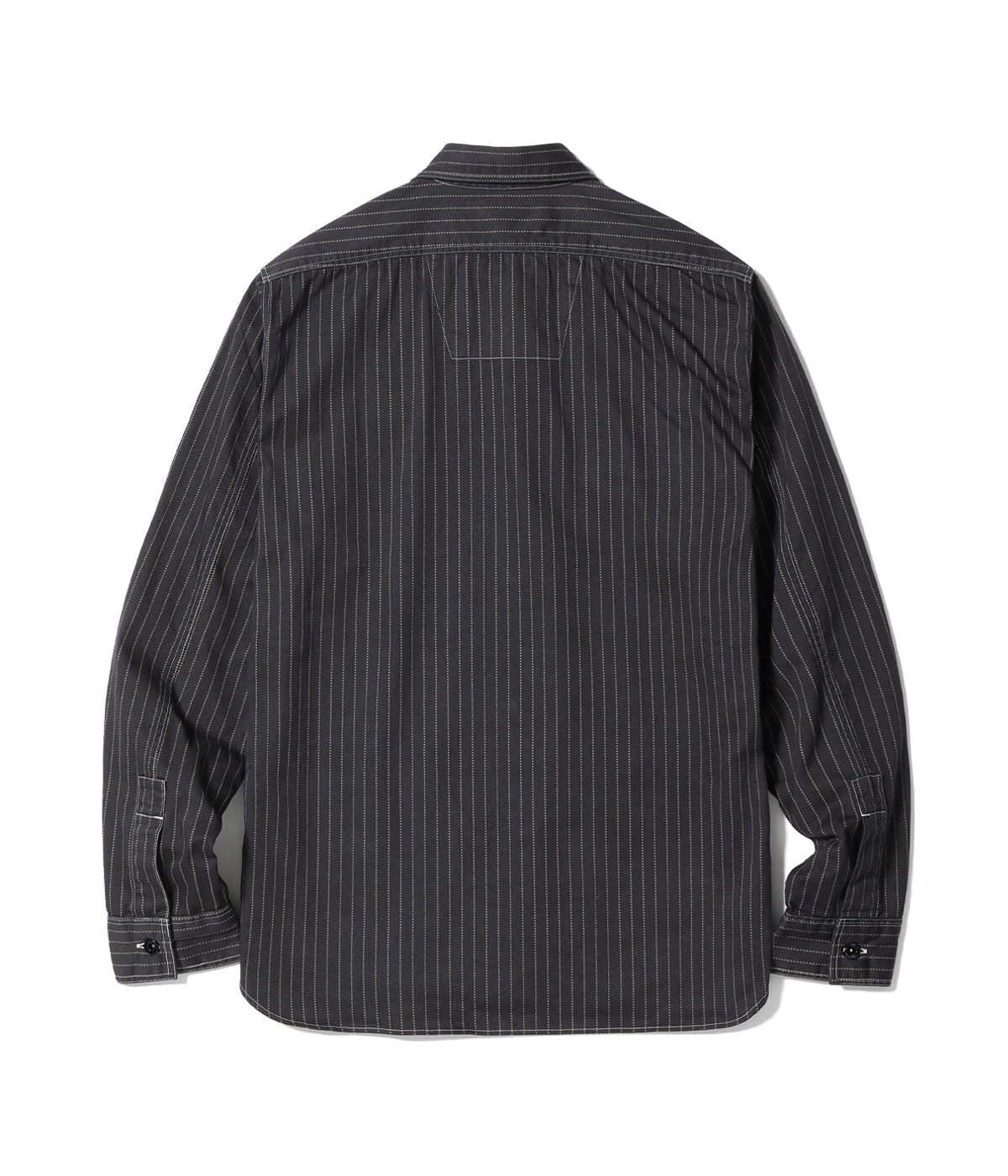 SC29585 FICTION ROMANCE 8.5oz. BLACK WABASH STRIPE WORK SHIRT - BLACK WABASH