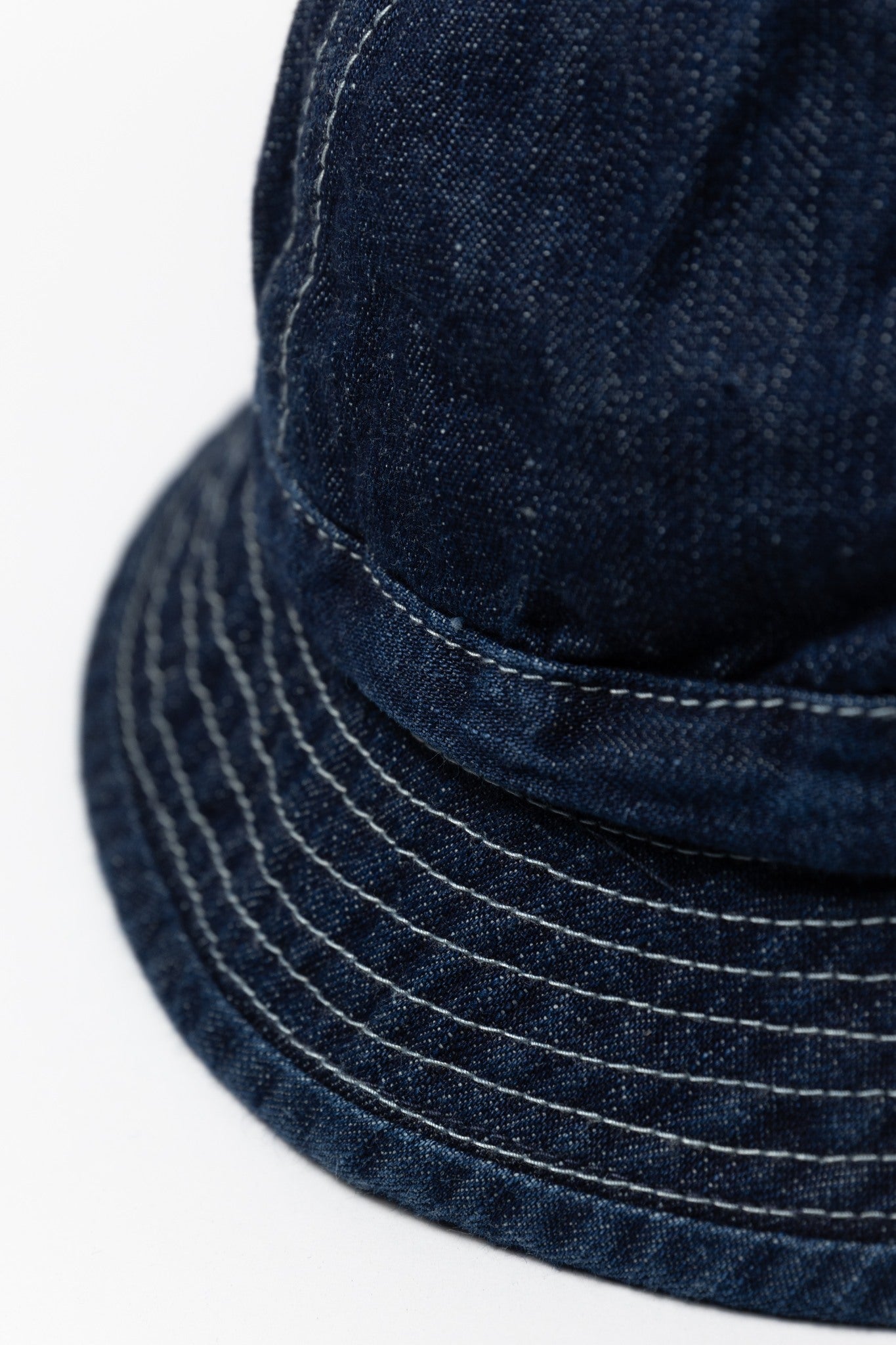 DENIM 4PANEL DAISY HAT - INDIGO