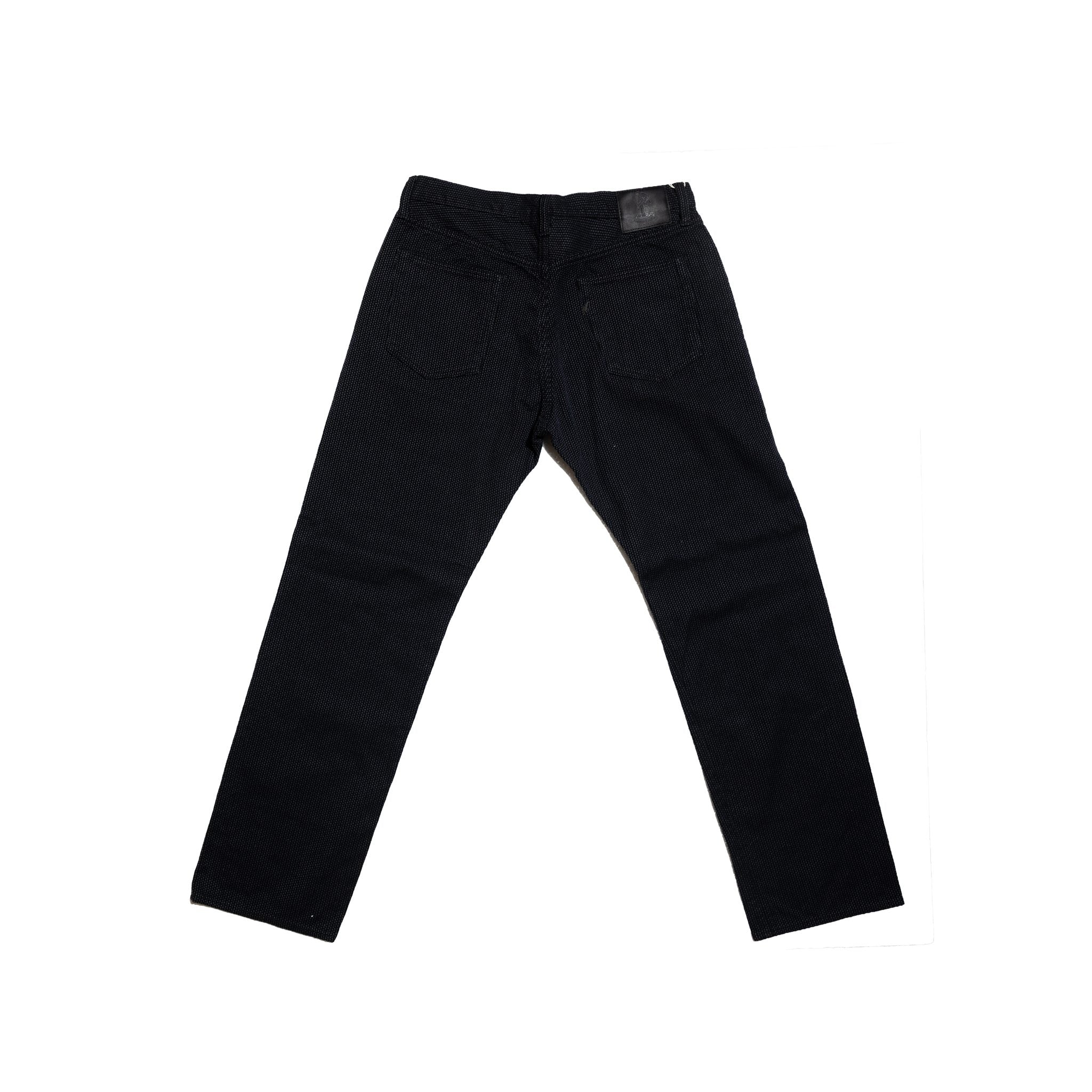 1170-1-BK SASHIKO PANTS LOOSE FIT - GRAY X BLACK