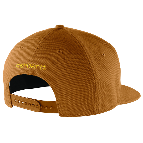 FIRM DUCK FLAT BRIM CAP - CARHARTT BROWN