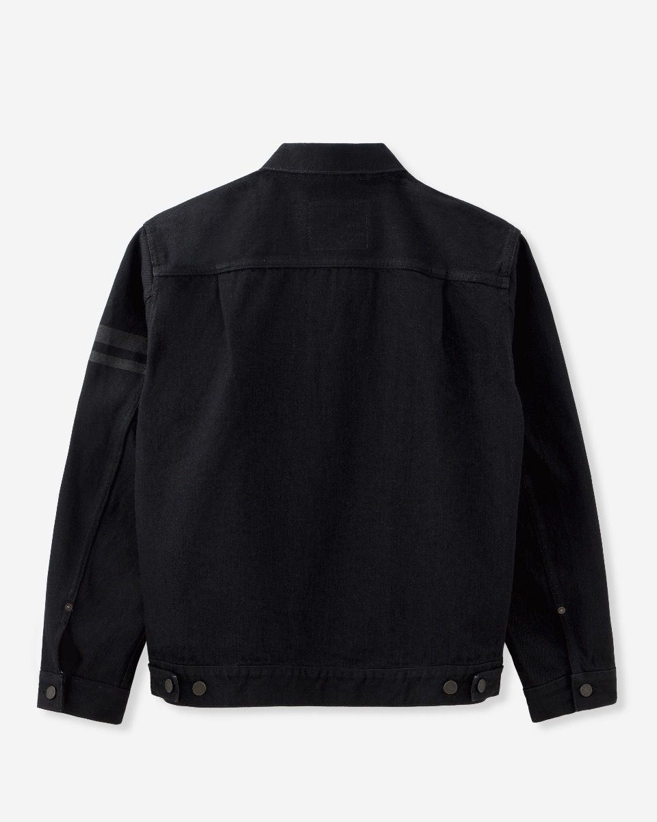 MMGJ11025S #002 CLASSIC DENIM JACKET 15.7oz - BLACK