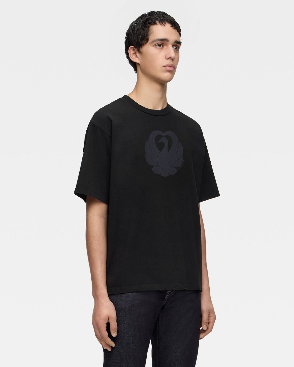 MXTS10445S HEAVY OUNCE S/S TEE-CRANE - BLACK
