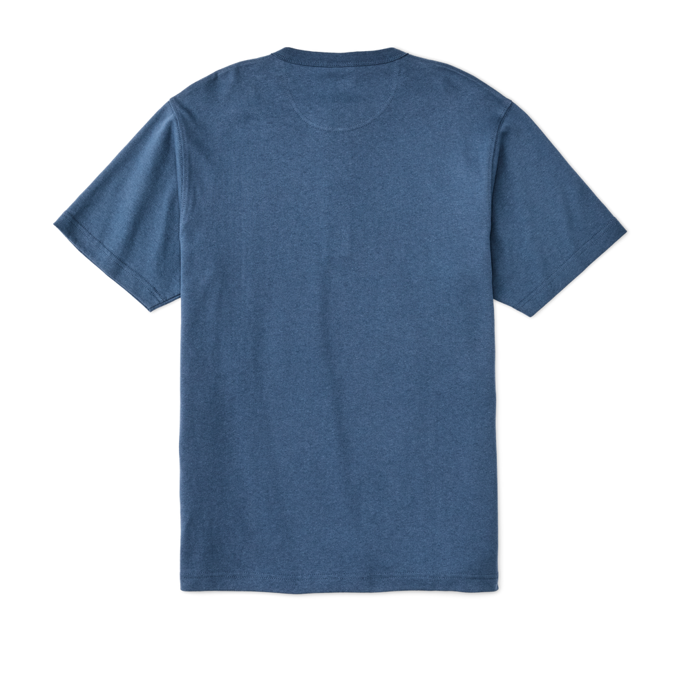 FRONTIER HENLEY T-SHIRT - LIGHT BLUE