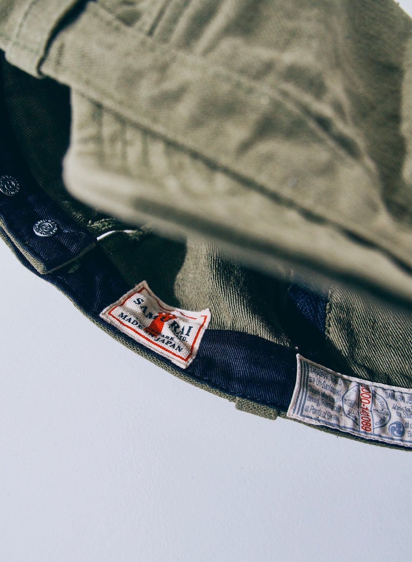 SJ201WC-52BP (15oz Back Satin Work Cap) - OLIVE