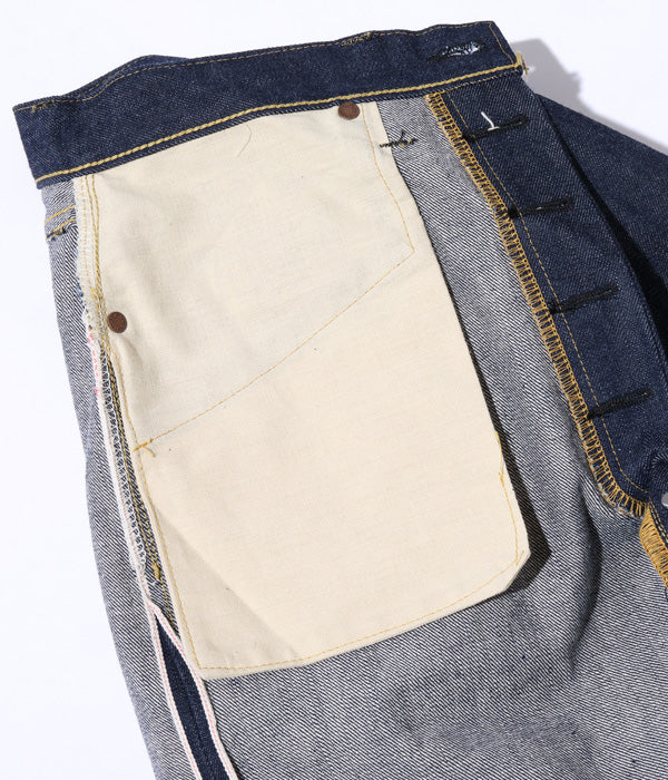 SC49007 SUGAR CANE SUPER “DENIM COLLECTIBLES #07 13.5OZ. BLUE DENIM WAIST OVERALLS “1946 MODE - INDIGO