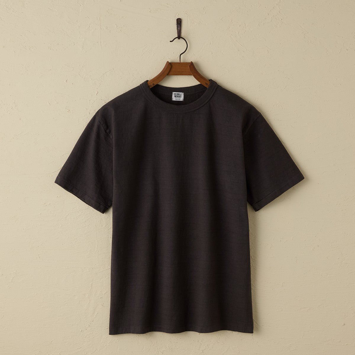 35001 FALLEN COTTON MID WEIGHT S/S TEE - BLACK
