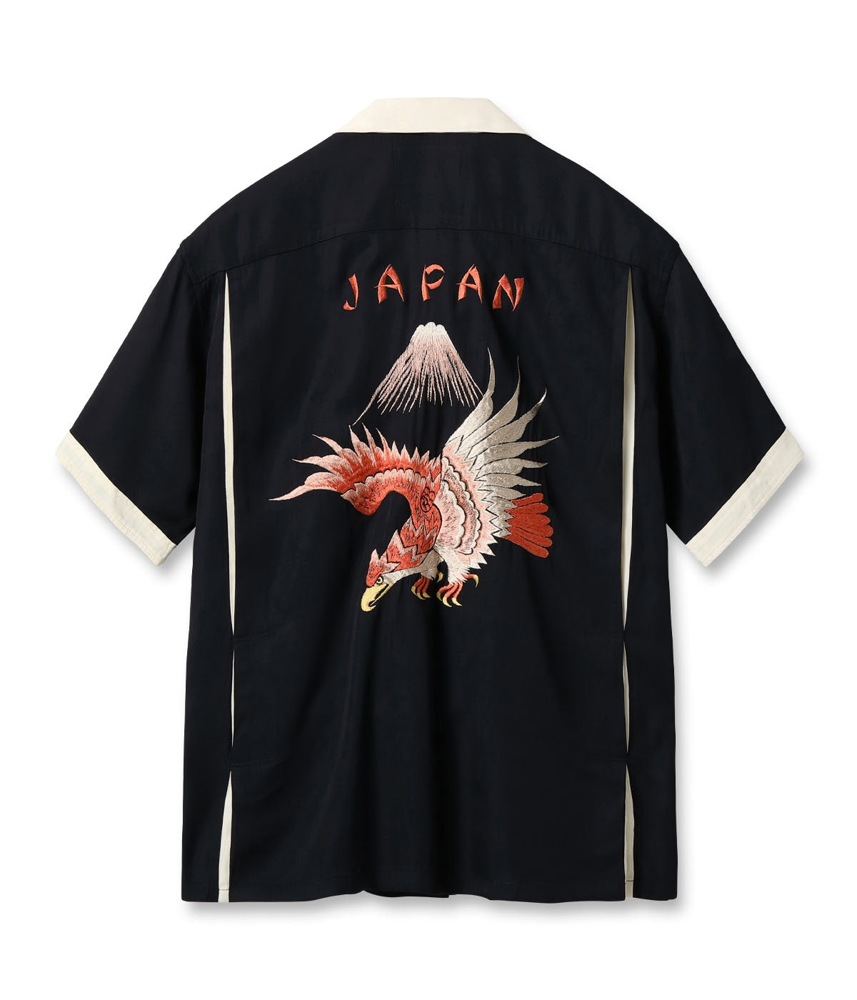 TT39301 / SUKA BOWLING SHIRT “EAGLE - BLACK
