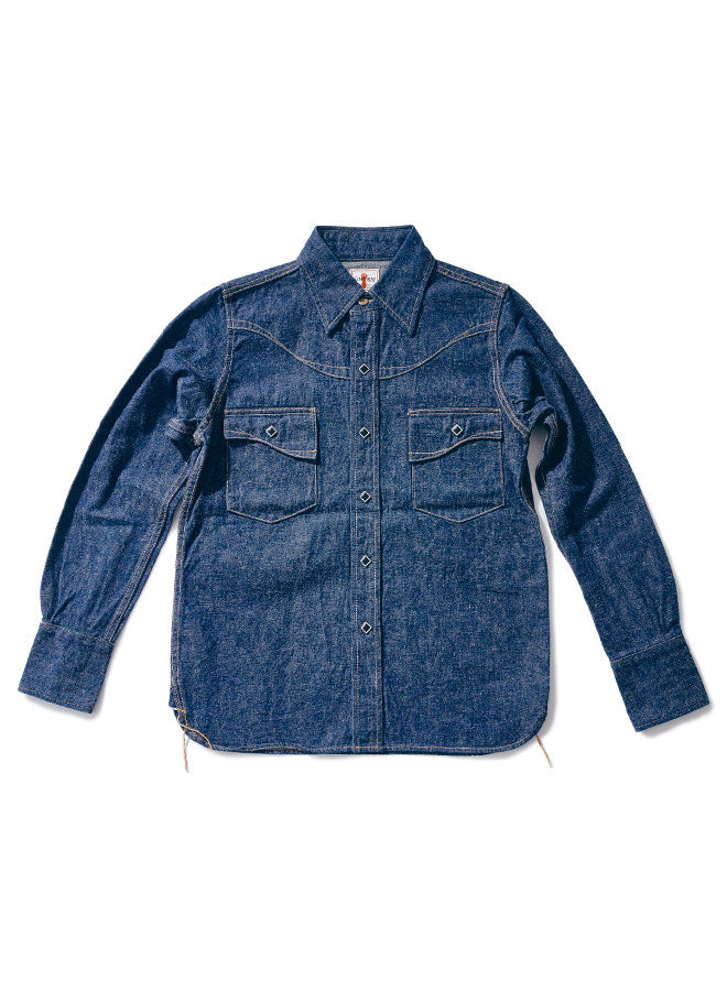 SWD-L02 Denim Western Shirt - INDIGO